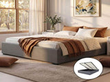 Artiss Bed Frame Queen Size Gas Lift Base Grey TOKI BFRAME-E-TOKI-Q-GY-AB