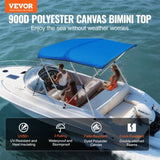 3 Bow Bimini Top Boat Cover, 900D Polyester Canopy with 1" Aluminum Alloy Frame, Waterproof and Sun V952-3GCYZYP6L546NXEX9V0