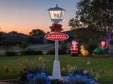 Christabelle 1.8m Christmas Lamp Post Outdoor Display Decoration LED Lights Front Yard Lawn Sta 112_RHG603