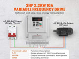 VFD 2.2KW 10A 3HP Variable Frequency Drive for 3-Phase Motor Speed Control V952-BPDSQ3HP0000FEVFCV7