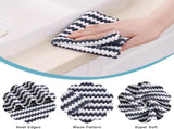 Homaxy 12 Pack Kitchen Dish Cloths, Reusable Fast Drying Microfiber V1258-DP02-F-152