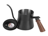 650ml Hanging Ear Hand Coffee Pot Stainless Steel Drip Type Coffeeware Tool with ThermometerBlack V1294-YM0901-3118210062311