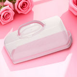 Cute Pink Portable Bread Container with Handle for Outdoor Use V1192-AZ-W-25556