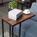 C-Shaped Sofa Side End Table Metal Frame Laptop Tray - All Family V178-66703