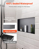 VEVOR Shower Niche 33.0 x 63.5 x 10.2 cm Frameless Recessed Shelf Stainless Steel V952-BXGLYBKHS1C1WTOYK001V0