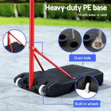 Everfit 3.05M Netball Hoop Basketball Stand System Net Ring BAS-HOOP-305R-RD