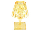 LED Crystal Table Lamp Transparent Prism Dimmable Desk Lamp USB Charging Indoor LightingYellow V1294-YM0901-3119210122317