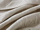 100% Cotton Embossed Ivory Floral Grace Coverlet Bedspread Set V745-MMPAC061118Q13U