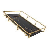 Bathroom Vanity Tray Modern Stylish Anti Slip Kitchen Sink Countertop Storage Organizer L Black V1294-YM0710-3112230084114