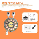 Automatic 12 Egg Incubator - Electric Digital Turning Chicken Quail Duck Hatching V238-SUPDZ-41052083978320