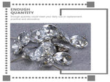 100 Pieces Crystal Upholstery Nails for Sofa, Decorative Tacks and Buttons Set for Furniture V1366-AZ2-W-21482