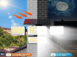 Solar Motion Sensor Outdoor Lights with 288 LEDs & 2800LM 270&deg Wide Angle, IP65 V1107-SOLAR MOTION SENSOR OUTDOOR LIGHTS