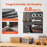 VEVOR Metal Pegboard Panels 609.6 x 304.8 mm 2 Panels Wall Organizer for Home V952-GJGBHSJS2412UV14HV0