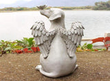 Garden Resin Statue Butterfly Angel Dog Sculpture Pet Dog Memorial Statue for Outdoor Garden Yard V1294-YM0721-10126668