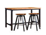 Levede 3pcs Bar Table Barstools Industrial BR1016-S-BR1001-2