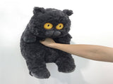 Cat Plush Toy Cute Soft Skin Friendly Fluffy Staring Short Plush Cat Hugging Sleeping Pillow for V1294-YM0521-3117230043011