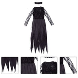 Costume Party Clothes Scary Clothing Black Spandex V1370-AZ4-18341