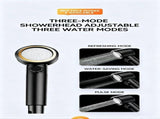 Portable Shower Head 8000mAh Battery Multi-Functional Shower Indoor Outdoor Use - Black - Size V1102-132-57276-BLK-8000AMH
