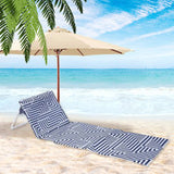 Lazy Dayz Fold Up Beach Lounger - Makena V915-LD0121-MK