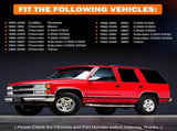 Exterior Door Handle w/Lock Cylinder & Keys for Chevy C1500 C2500 C3500 K1500 K2500 K3500 GMC Yukon V1258-DP02-C-851
