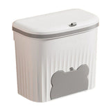 Hanging Trash Can - Small Under Sink Trash Can with Lid, Wall Mounted Garbage Bin for Kitchen & V1369-AZ3-W-09660