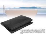 Square Hot Tub Cover - Outdoor Heavy Duty Protector for Patio Spas and Swimming Pools Hard Covers V1189-LWWAL-20260401-05684
