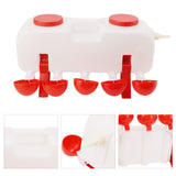 Automatic Chicken Waterer 10L Large Poultry Drinking Cups with 10pcs Bowls for Duck Goose V1294-YM0710-3111230252211