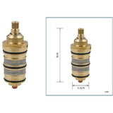 Brass Thermostatic Shower Valve with Cartridge and Handle for Shower Mixer, brass construction, V1189-LC-LY-00045