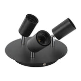 Ceiling Spotlight Holder 3 Head Rotating Lamp Base Ceiling Lamp Holder E27 Track Light Holder for V1294-YM0703-3119230079811