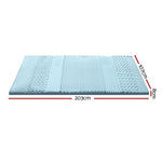 Giselle Memory Foam Mattress Topper 7-Zone 8cm King Single MATTRESS-TOP-7Z-8-KS