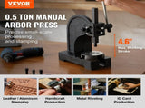 Arbor Press, 0.5 Ton Manual Press, 11.68" Maximum Height, Cast Iron Heavy-duty Manual Desktop V952-SDKYLJGG05T0AP25JV0