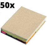 50x Post It Notebook Journal Sketchbook Pad Notepad Note Book - Beige V563-31_040-50PCS