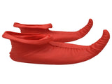 ELF SHOES Christmas Costume Elves Latex Dress Up Party Xmas St Patricks Day Boots - Red V563-ELFSHOES-RED