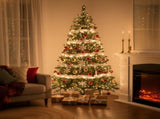 Christabelle 1.8m Christmas Tree Cashmere Pine 6ft Pre-Lit with LED Lights CMT-LED-NPB-6FT