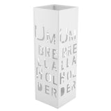 White Iron Hollowed Umbrella Storage Basket Stand Holder Rack V1294-YM0901-JY13272