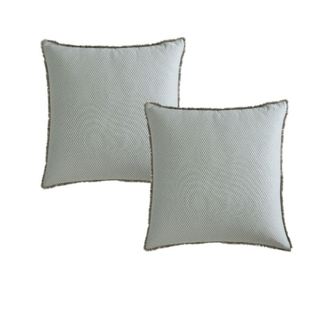 Logan & Mason Pair of Yarmouth Sage European Pillowcases 65 x 65cm V442-LED-PILLOWC-YARMOUTH-SAGE-EU