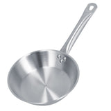 Stainless Steel Frying Pan Single Handle Fried Pan Cookware for Home induction Cooker8.7x2.0in V1294-YM0714-3118210229312