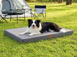 i.Pet Dog Bed Large Water-resistant Egg Crate Foam Orthopedic Pet Mat Grey DBED-PAD-L-GY