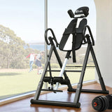 Everfit Inversion Table Gravity Exercise Inverter Back Stretcher Home Gym Grey IVT-6312-GY