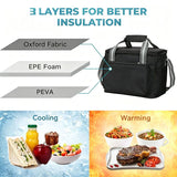15L Oxford Thermal Lunch Bag, Portable Leakproof PEVA Liner Tote Bag, Waterproof Outdoor Picnic V1188-MS-815-019