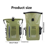 6.6 Gallon Outdoor Backpack, Detachable Shoulder Straps, Transparent Window & Buckle Clips, Suitable V1232-HWFSBB-004
