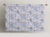 Accessorize 3 Pcs Rainbow Garden Blue Washed Cotton Comforter Set Queen V442-HIN-COMFORTER-RAINBOWGARDEN-BLUE-QS