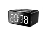 Wireless Charging Bluetooth Speaker with LED Digital Alarm Clock and FM Radio V1263-JX-8108