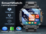 Smartwatch Flashlight, Compass & Wireless Calling - Health & Fitness Tracker V888-ELOSUNG29078