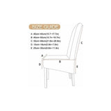 Washable Universal Stretch Microfiber Chair Covers 6-Pack V1188-TSCJ-64533