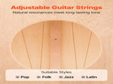 Cajon Box Drum, with Internal Guitar Strings, Lightweight Wooden Percussion Box, V952-MXGCGKJTXDBXXFWY8001V0
