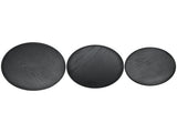 3Pcs/Set 30cm 27cm 24cm Diameter Round Black Wooden Tray Tableware Dessert Fruit Tray for Home Hotel V1294-YM0901-3118210231511