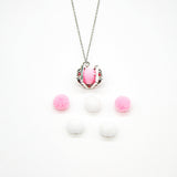 Gift Box - Chest White Gold Aroma Necklace Purify Oil Blend V760-GBAJ - 42