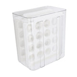 Egg Drawer Double Layer Transparent 32 Lattice Large Capacity Egg Storage Box for Refrigerator White V1294-YM0716-3118220147113