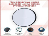 70cm Round Wall Mirror Bathroom Makeup Mirror by Della Francesca V63-831471